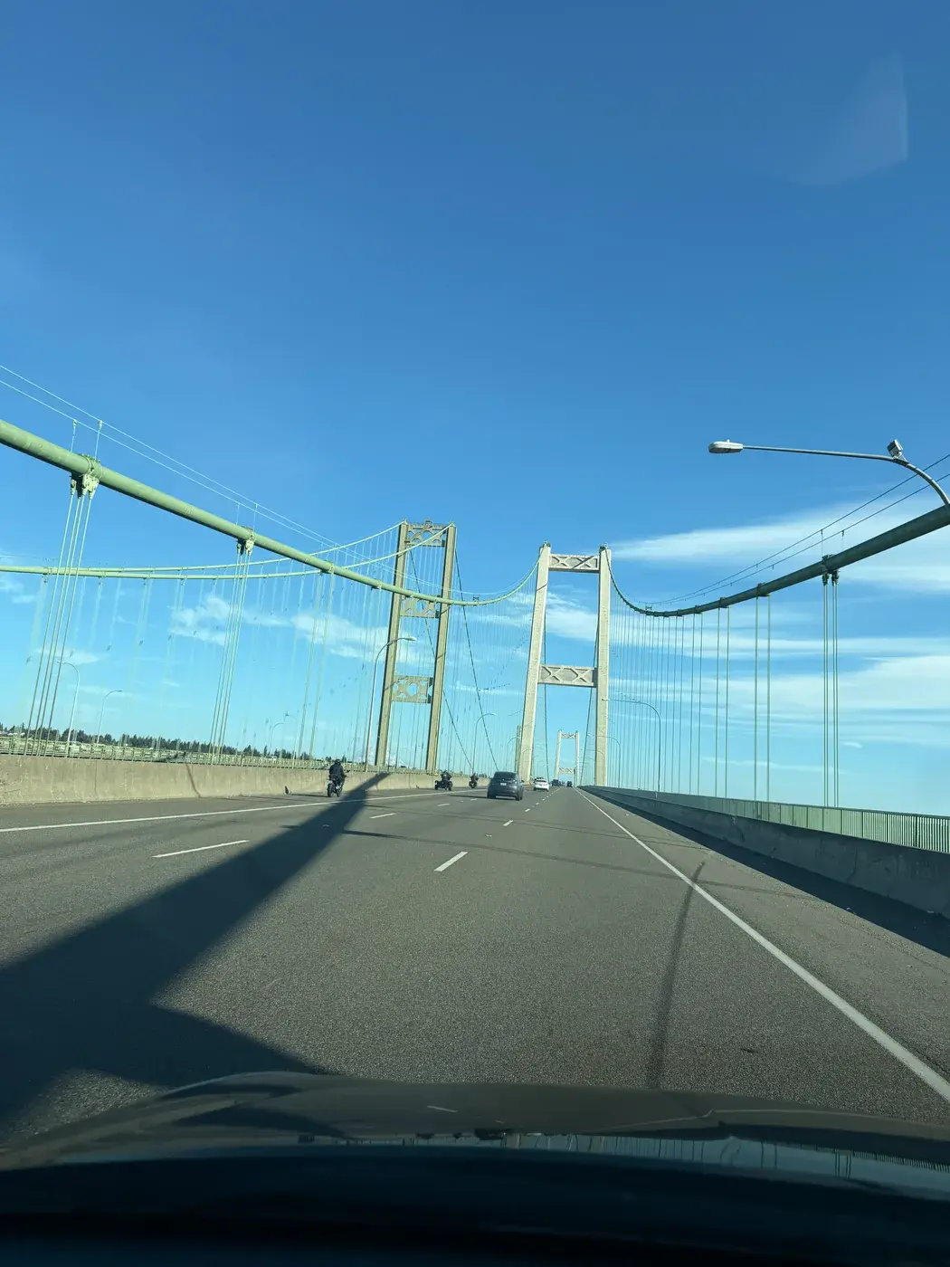 Crossing a bridge